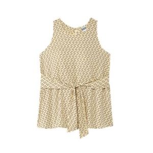 Meri Skye Kara Tie Front Sleeveless Blouse